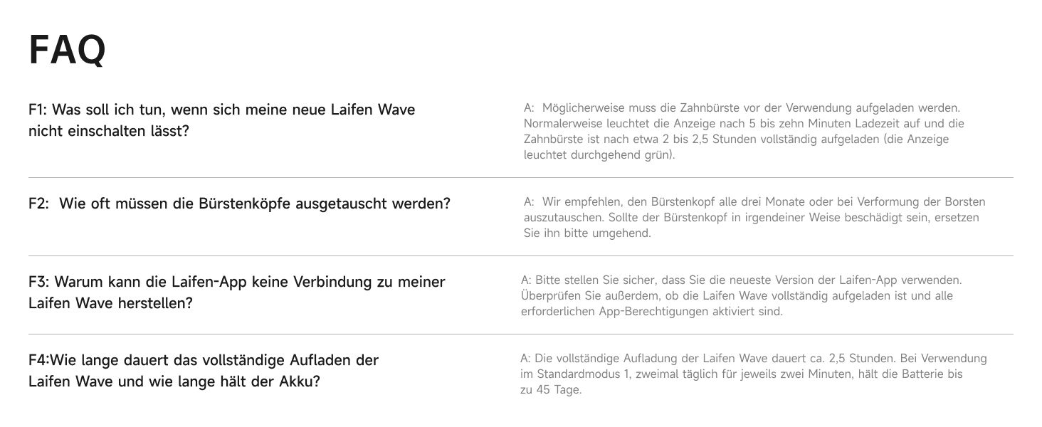 Електрична звукова зубна щітка Laifen Wave з 3 насадками, сіра, водонепроникна (IPX7), з магнітною зарядкою, для дорослих
