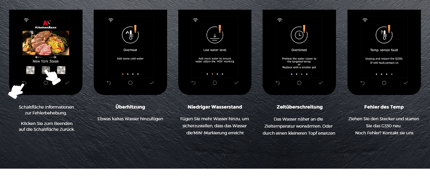 KitchenBoss Sous Vide Garer G330: Точний приготування їжі за низькою температурою з Wi-Fi, IPX7, TFT-дисплеєм та таймером