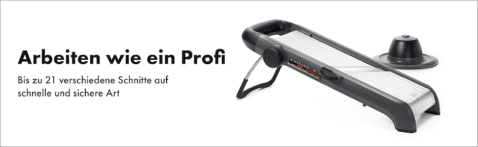 OXO Good Grips Професійний овочевий та фруктовий слайсер 2.0 з японської сталі, сірий, для кухні