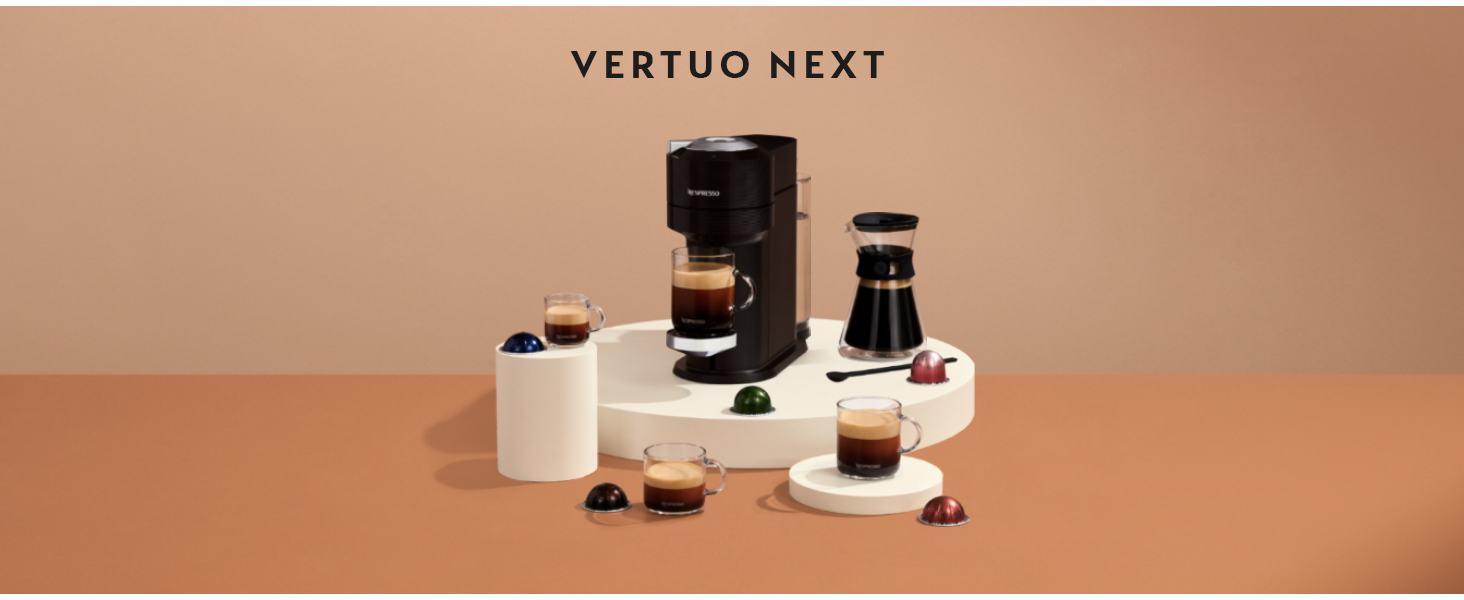 Nespresso Krups XN910B Vertuo Next: Кавомашина капсульна, 1.1л, розпізнавання капсул, 6 розмірів, сірий
