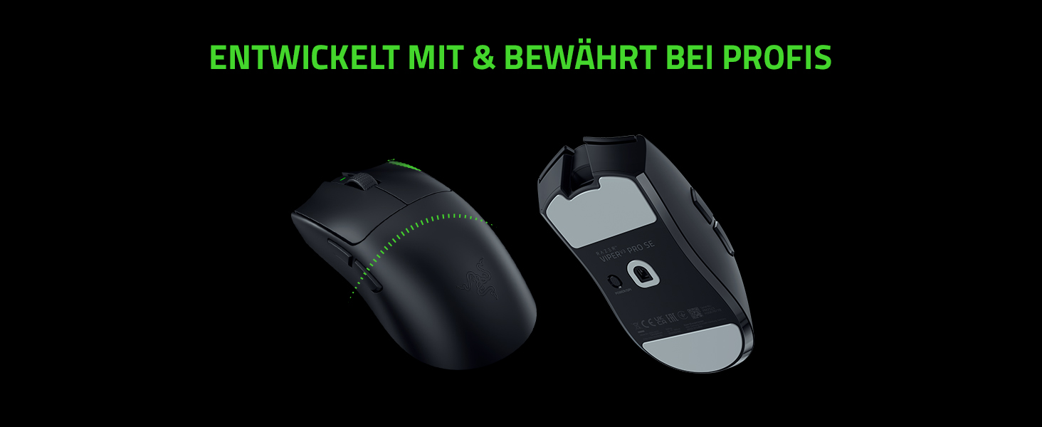 Ігрова бездротова миша Razer Viper V3 Pro SE, сенсор Focus Pro 30K DPI, перемикачі 2-го покоління, 4000Hz, чорна