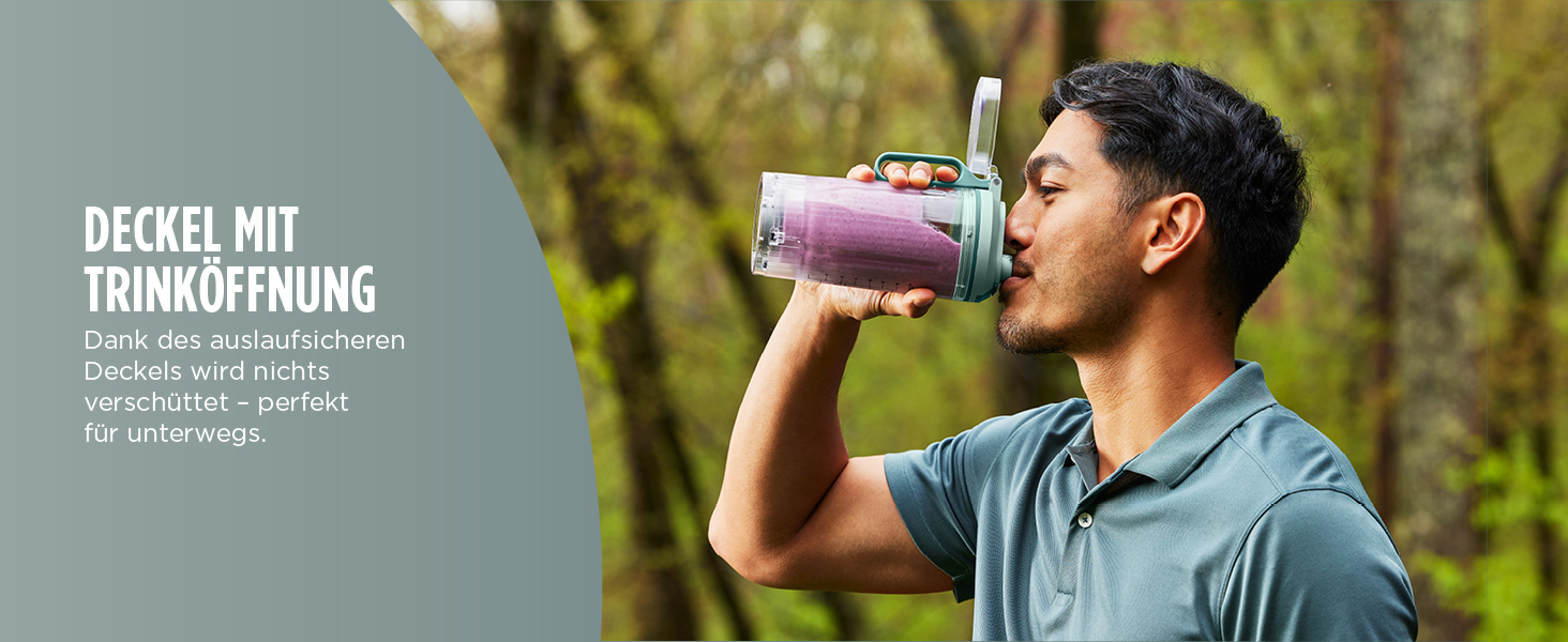 Портативний блендер Ninja Blast Max: 570 мл, акумулятор, 3 функції, для смузі та протеїнових коктейлів (BC251EULD)