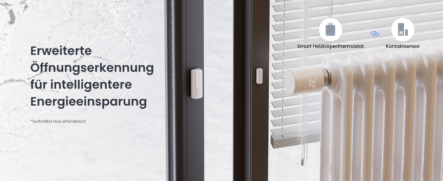 SwitchBot Smart Термостат на радіатор Bluetooth з керуванням через додаток, таймером, енергозбереженням, сумісний з Alexa, Apple Home та Home Assistant (потрібен Hub) - Matter Combo