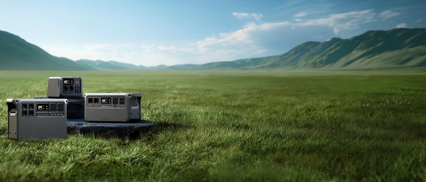 Портативна електростанція DJI Power 1000 V2: 1024Wh, 2600W, LiFePO4, для кемпінгу/дому/RV, швидка зарядка