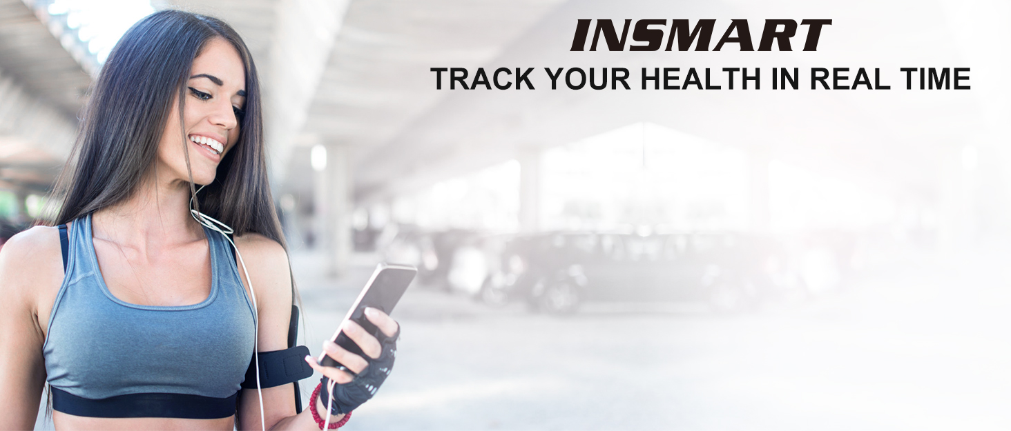 INSMART Розумні ваги для аналізу складу тіла, цифрові ваги з Bluetooth і додатком, вимірювання ваги, ІМТ, жиру, м’язової маси, води, пульсу, білка, BMR, 18 показників