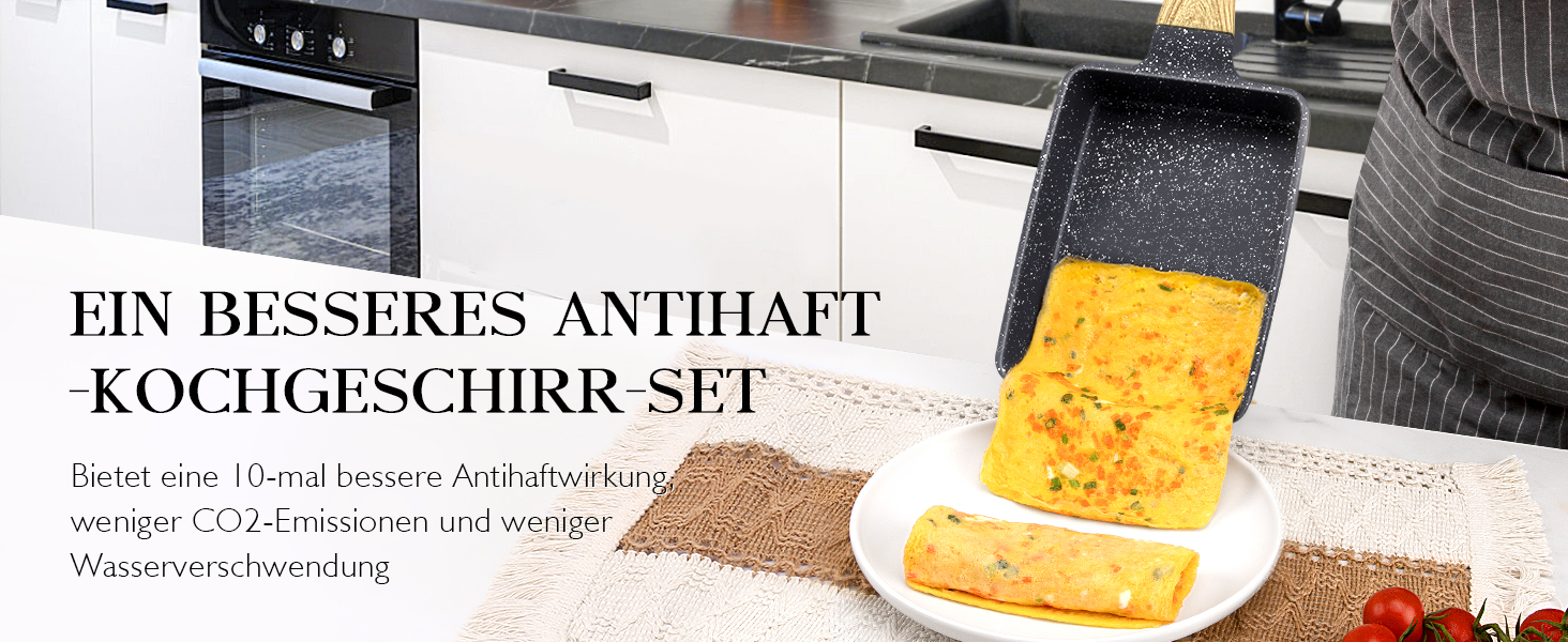 Пан для приготування тамагоякі (японського омлету) GiPP, 18x13 см, з гранітно-антипригарним покриттям, без PFOA/PFOS, сірий