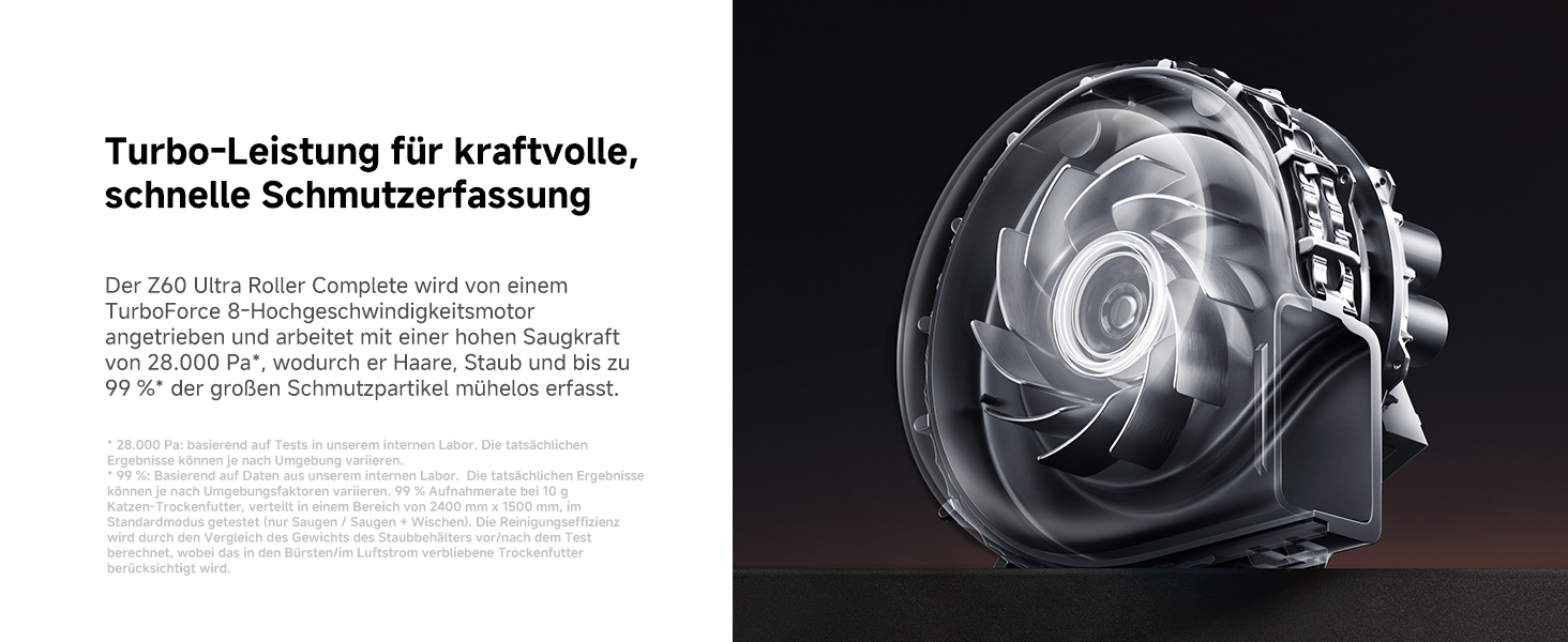 Робот-пилосос Mova Z60 Ultra Complete з вологою тканиною 28000 Па, LiftPro, перешкоди 8 см, DToF+Dual Laser+RGB/LED, AutoShield для килимів, MaxiReach моп & щітка, чорний