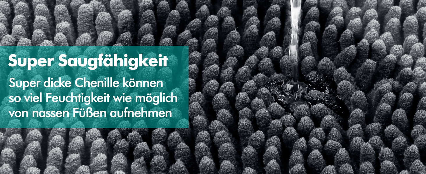 Комплект килимків для ванної кімнати Digiroot (2 шт.) - неслизькі, швидковисихаючі, поглинаючі, 40x60 см, 50x80 см, темно-сірий