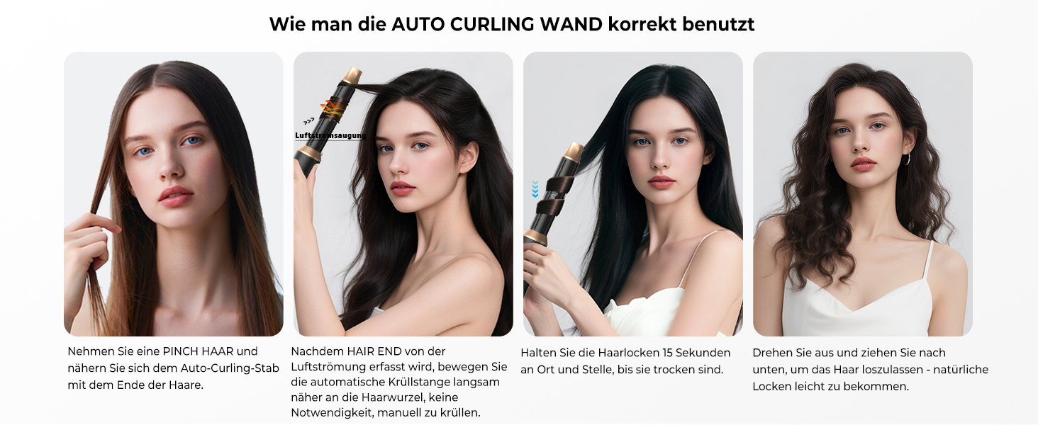 UMIGA Hairstyler 5-в-1: Фен-щітка, стайлер для волосся, випрямляч, плойка, насадки для укладки. Чорний колір