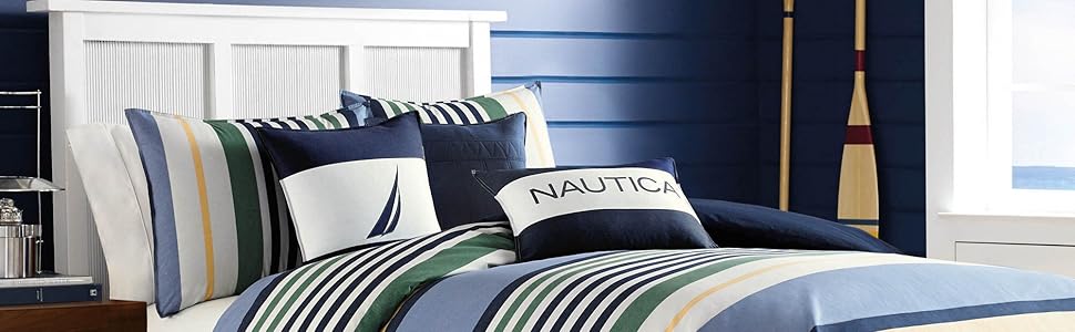 Комплект постільної білизни Nautica Home Dover 100 бавовна атлас 155х220 см наволочка 80х80 см