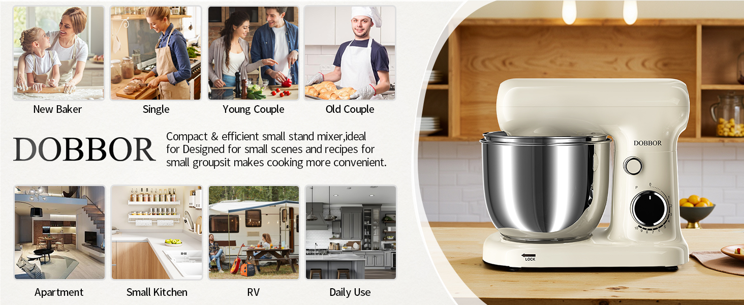 Кухонна машина-міксер з двома чашами 2.5L+3L, 10 швидкостей, 1500W, з набором аксесуарів для випічки та приготування їжі