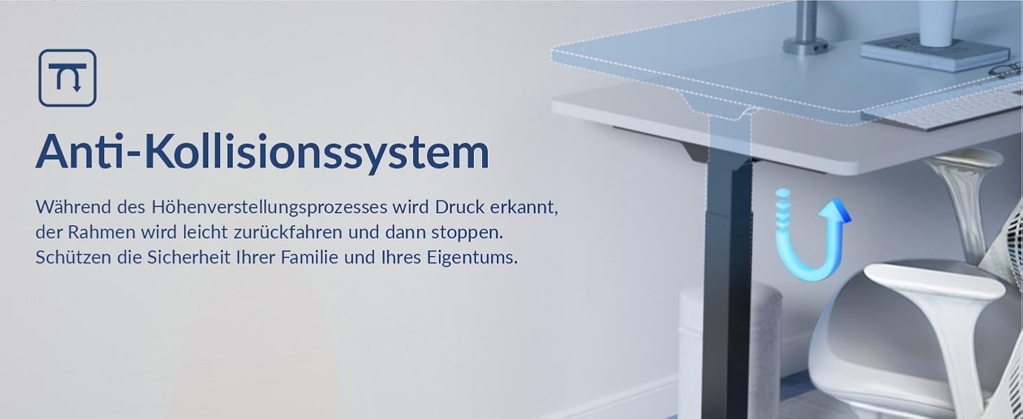 Електричний столик для роботи з регулюванням висоти ALLDREI, 2 мотори, Type-C порт, 4 пам'яті, телескопічний, чорний