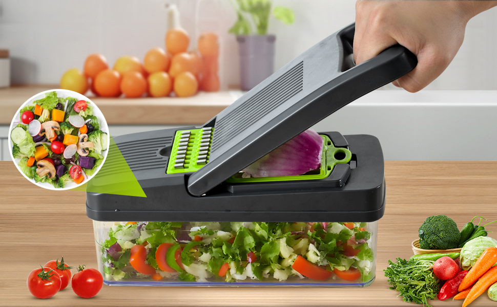 Багатофункціональний овочеріз Mandoline зі сталі: для кубиків, соломки, картоплі