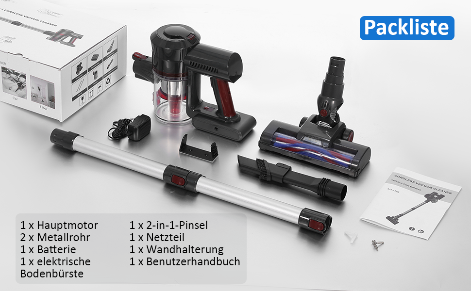 Акумуляторний пилосос Kavolet 25 KPa, 40 хв роботи, 2-в-1 для дому та авто, з насадкою для щілин та щіткою