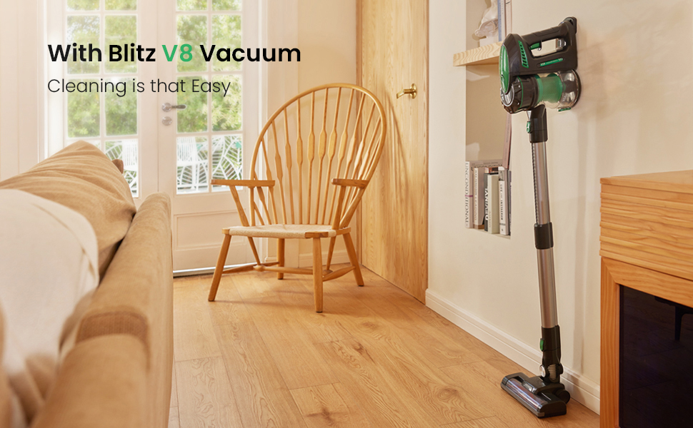 Бездротовий пилосос Vexilar Akku: 60 хв роботи, 45 kPa, 550 W, безщітковий мотор, LED дисплей, 6-в-1, тихий, для дому/авто, підходить для твердих поверхонь, килимів, шерсті тварин, зелений (рожевий)