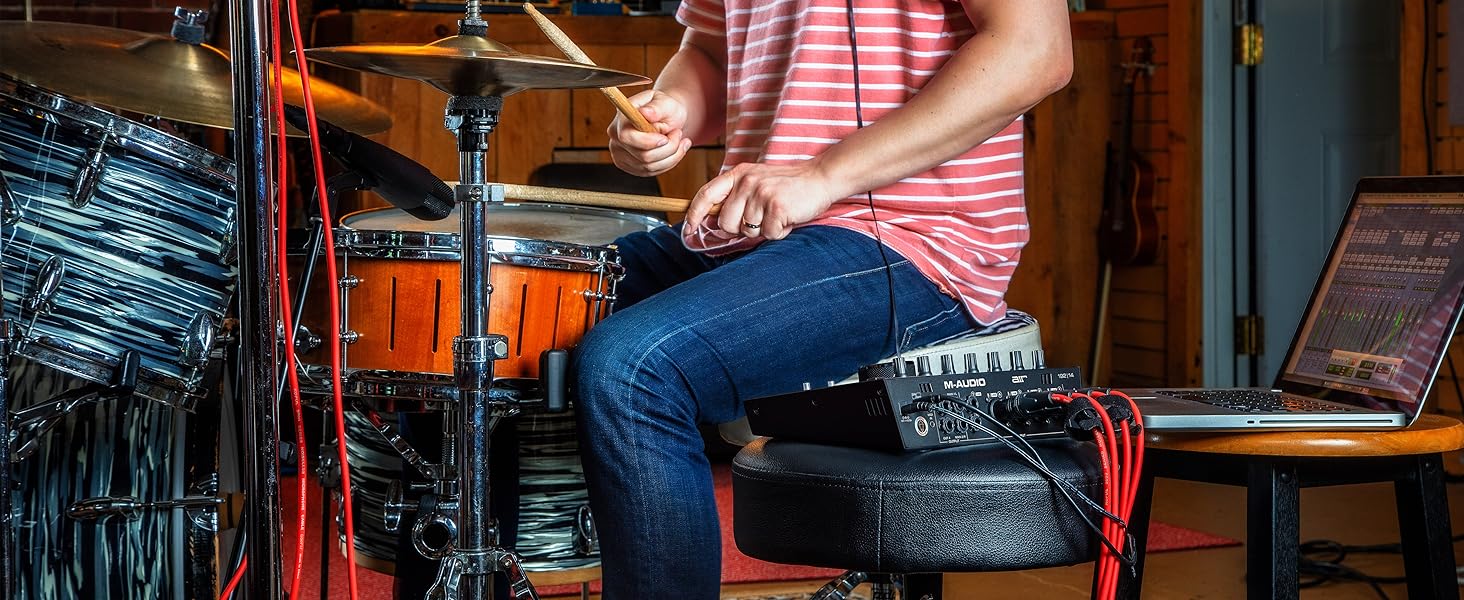 M-Audio Air 192|6: USB аудіоінтерфейс для запису в студійній якості з 2 XLR/Line входами + ПО