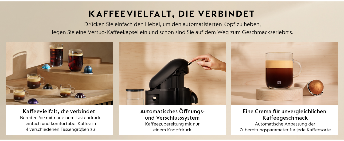 Кавомашина Nespresso Vertuo Plus Krups, автоматичне розпізнавання капсул, білий колір, XN9031