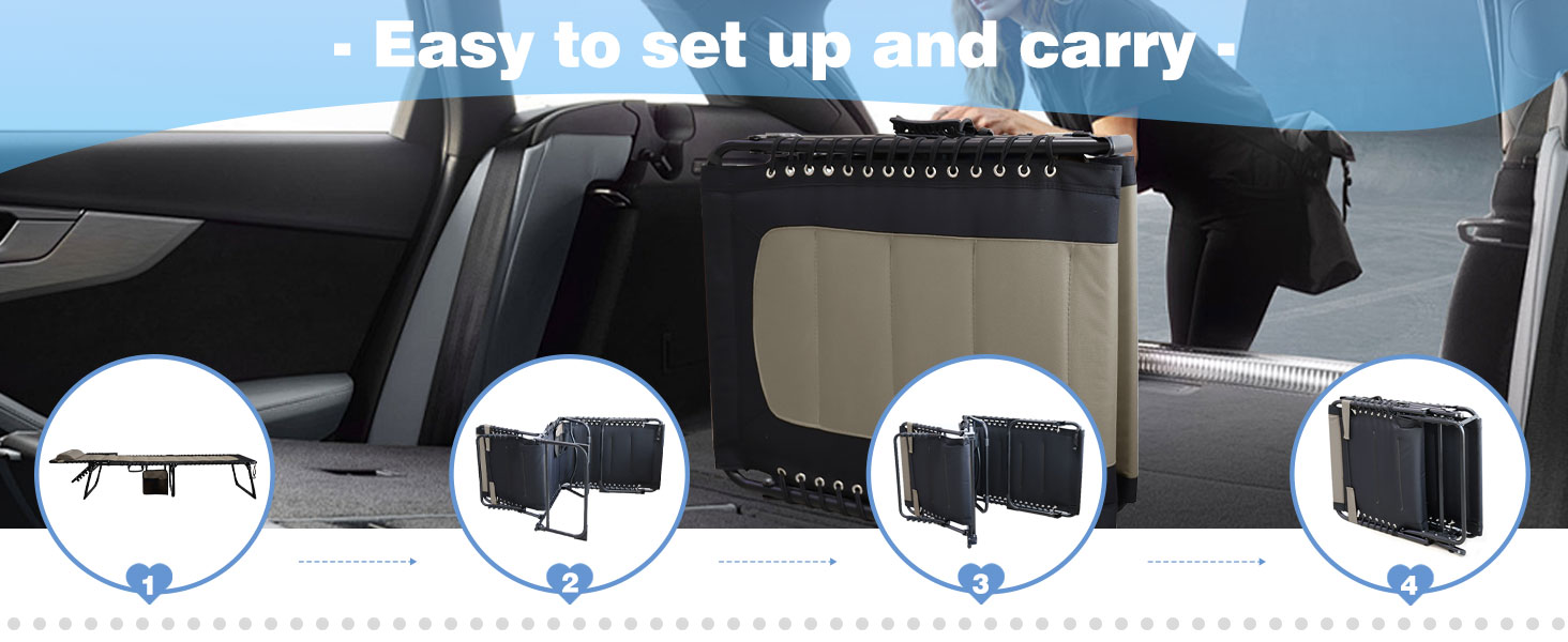 Великий розкладний шезлонг для саду: 5 положень спинки, Outdoor, XXL, триногий, для пляжу/кемпінгу, до 150 кг, з подушкою та кишенею, 200x68 см, сірий (Navy_s, 190x59 см)