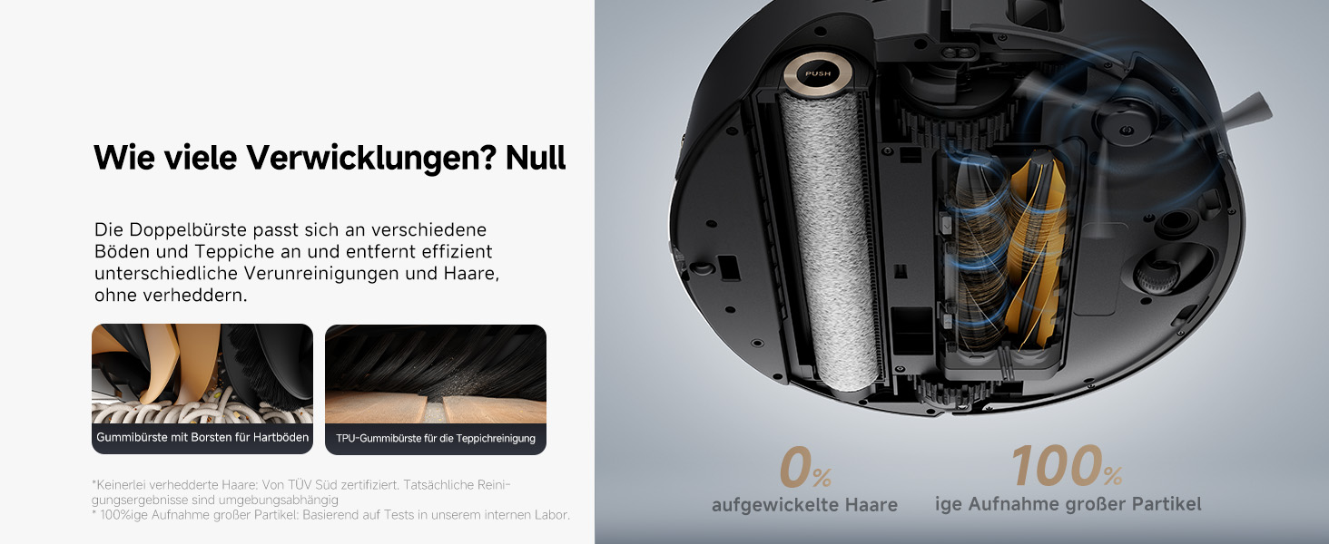 Робот-пилосос Dreame Aqua10 Roller: потужність 30000Pa, самоочищення, автоматичне випорожнення, керування голосом, чорний