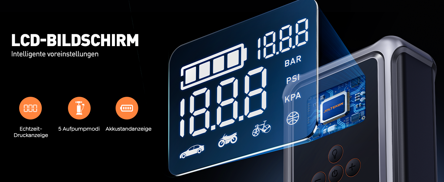 Powerbank для автомобіля Starthilfe 5000A з компресором 150PSI, 12V для бензину та дизеля (10.0L), LED, USB-C