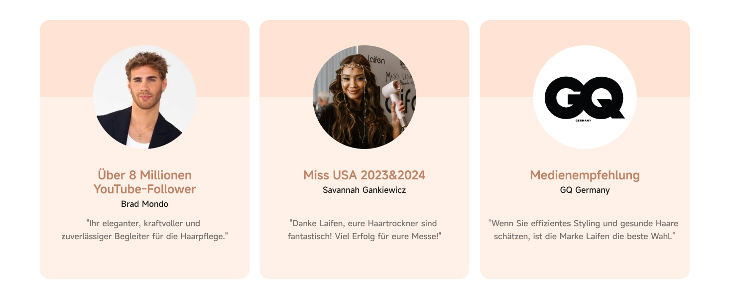 Фен для волосся Laifen Neo Special Starlight: безщітковий мотор 110 000 об/хв, іонізація 200 млн негативних іонів, інтелектуальний контроль температури, 2 магнітні насадки