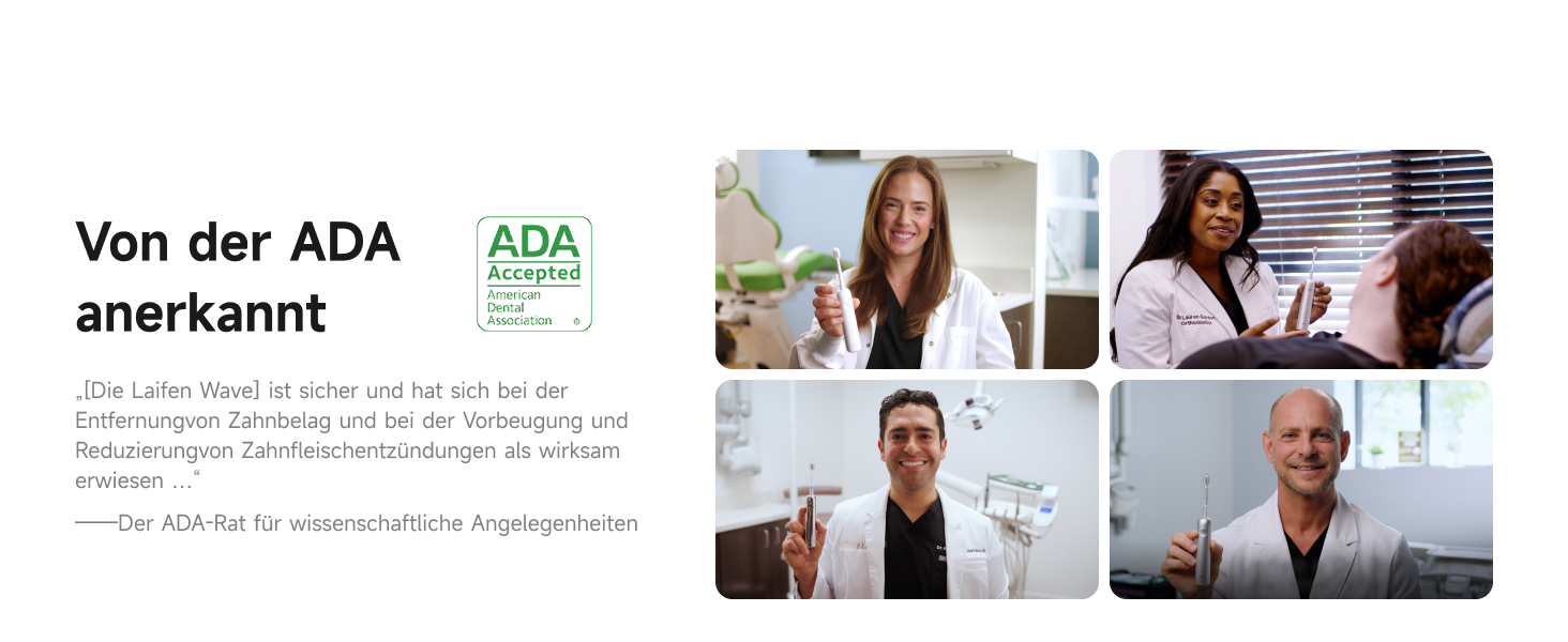 Електрична звукова зубна щітка Laifen Wave з 3 насадками, сіра, водонепроникна (IPX7), з магнітною зарядкою, для дорослих