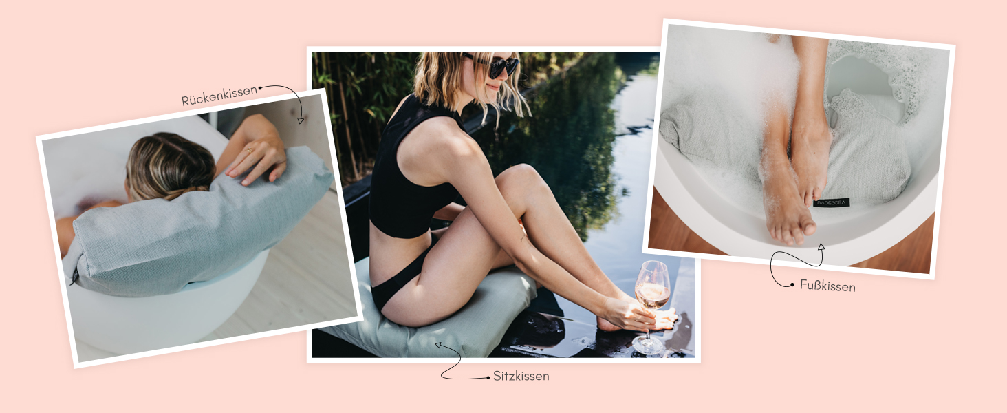 Подушка для ванни BADESOFA® | Преміум-якість | Швидковисихаюча | Зручна | Підходить для будь-якої ванни | Зелена | Маде ін EU | Можна прати