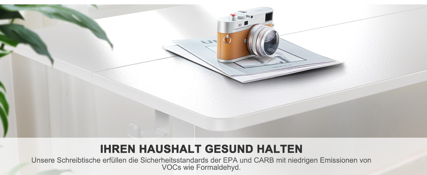 Електричний регульований стіл ErGear 140x70 см з пам'яттю, для дому та офісу, з кріпленням