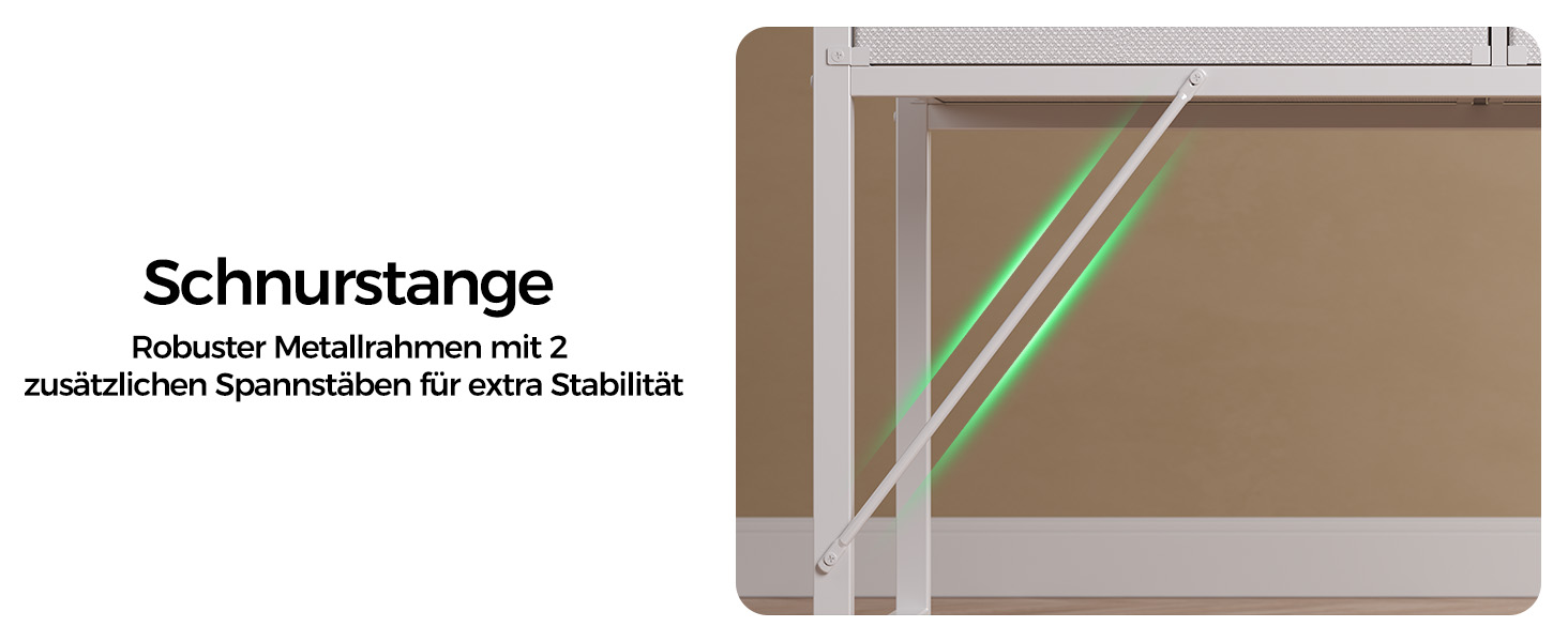 Стіл Rolanstar з шухлядами, 120x47 см, ігровий стіл з розеткою, LED-підсвітка та підставка для монітора, стіл для комп'ютера з підставкою для клавіатури, білий