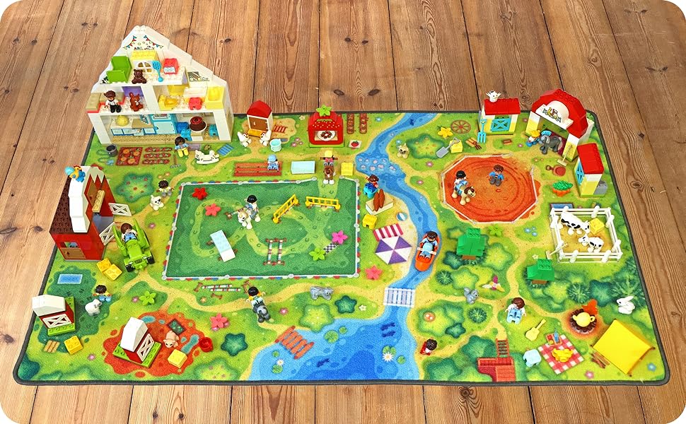 Дитячий килимок HuggyPlay Rug 90 х 150 см (Pony Farm)