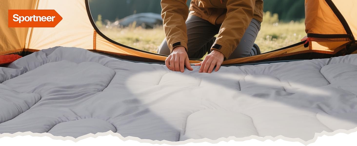 Спальний мішок для дітей та дорослих Outdoor, легкий та компактний, 220x80 см, чорний (температурний режим 10-26 °C)