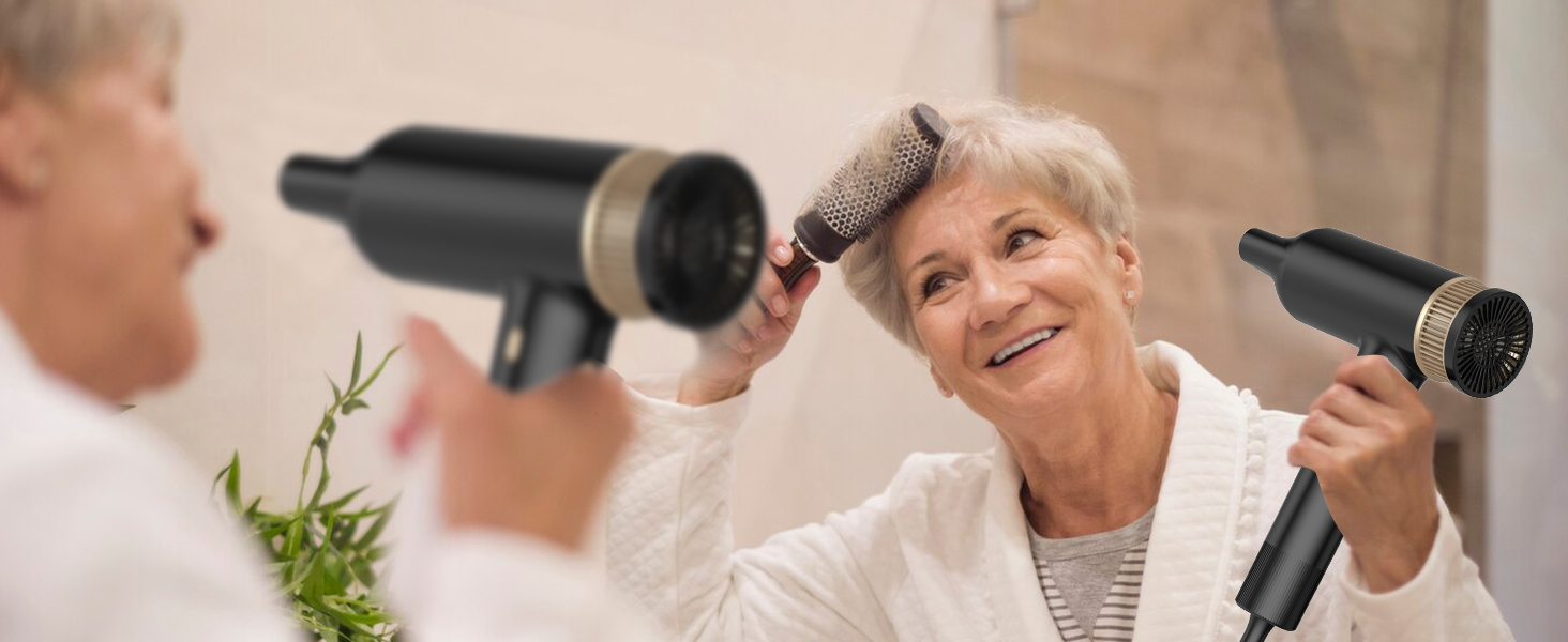 Мультистайлер для волосся 7 в 1 UKLISS Hairstyler Pro: фен, автоматична плойка, кругла щітка та вирівнювач для професійного стайлінгу, чорний