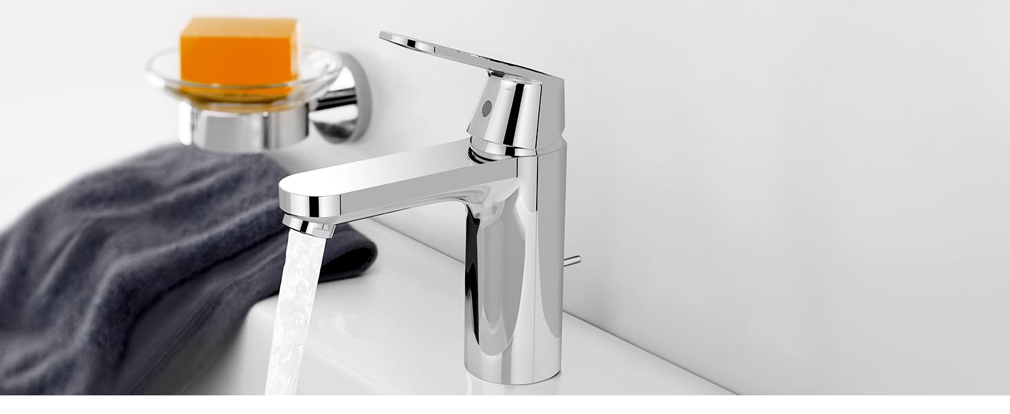 Змішувач для ванної кімнати GROHE Eurosmart Cosmopolitan, хром, 32830001 – економічний, з витяжною штангою, 30 см, проста установка