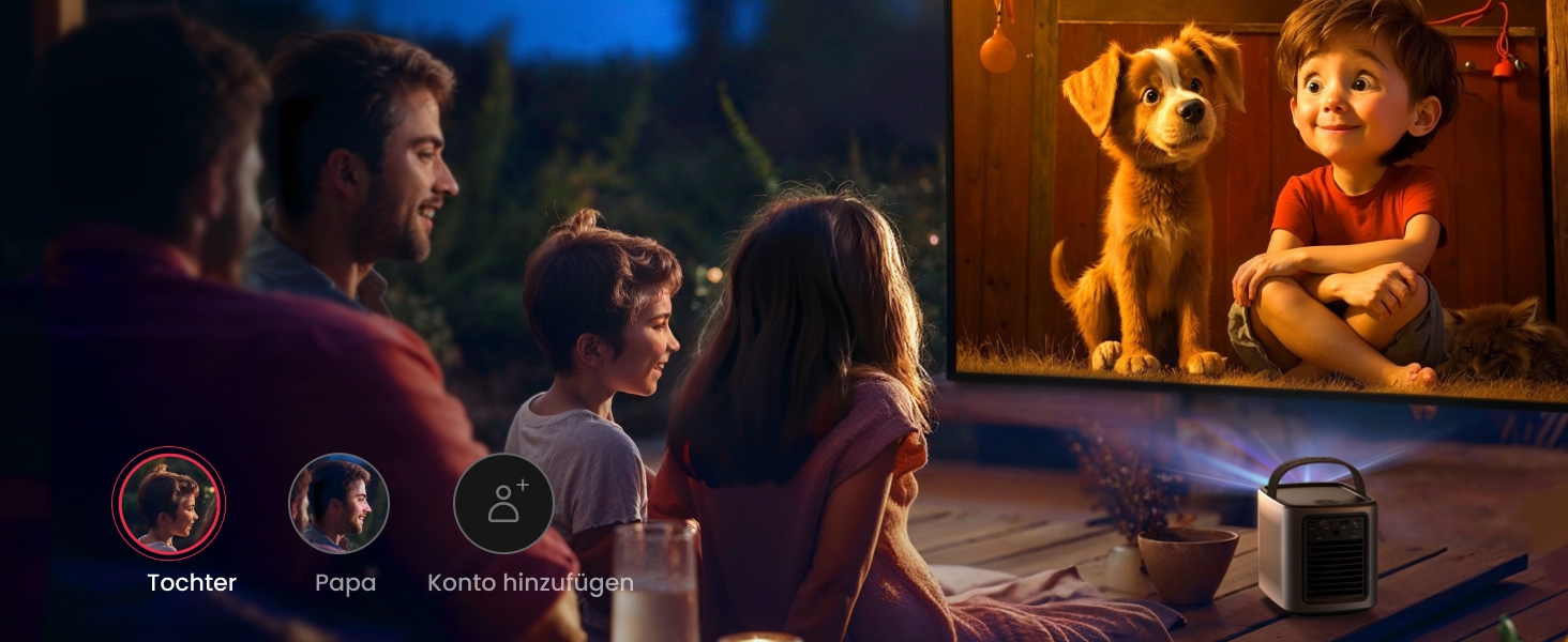 Nebula Anker Mars 3 Air Mini Beamer: проєктор 1080p з Google TV, Smart, Wi-Fi, 400 ANSI люмен, Dolby Digital, 2*8W, 150 дюймів, акумулятор, 2,5 години, новий