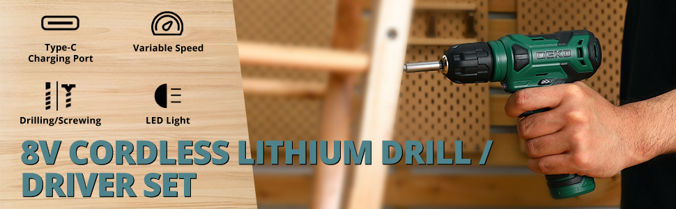 Набір інструментів DEKO 126 предметів в кейсі: професійний набір для дому, офісу та саду (зелений)