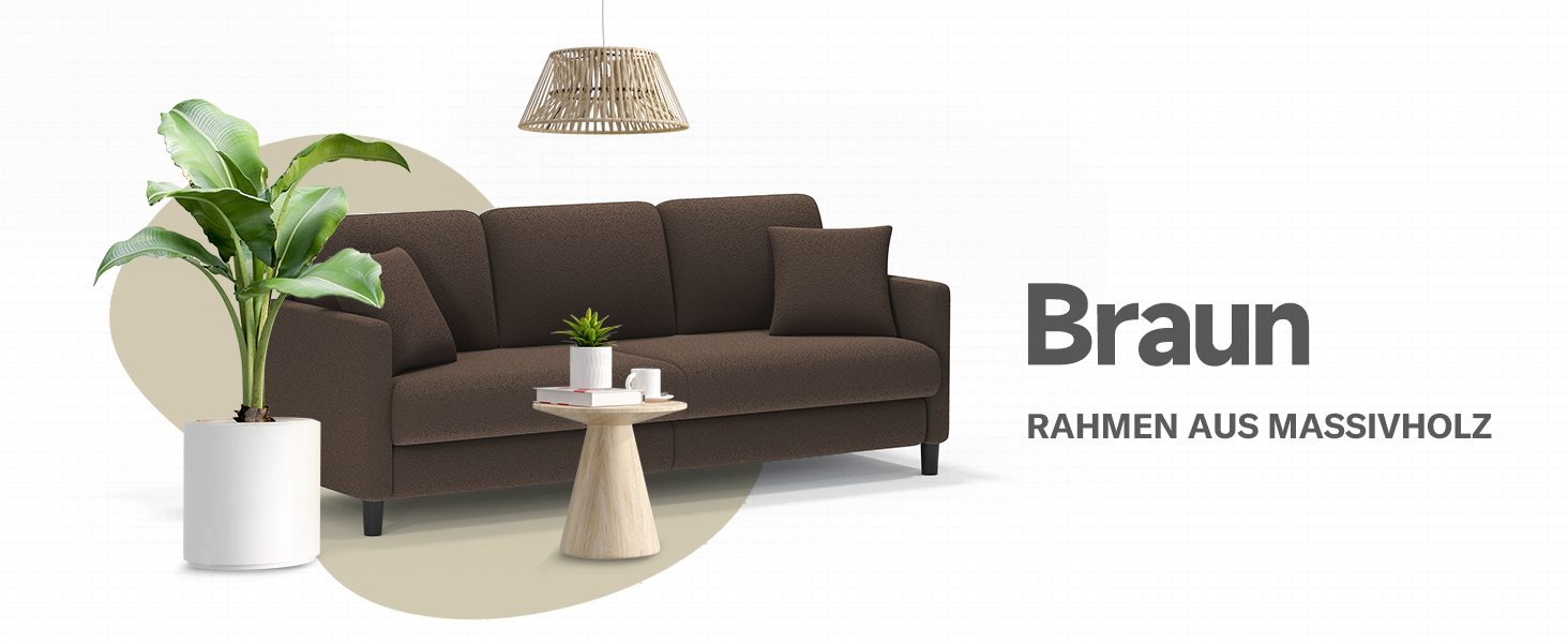 Двомісний диванчик, компактний диван для підліткової кімнати, зручний невеликий диван, легка збірка без інструментів, дивани з масиву дерева, невеликий диван для вітальні (сірий, 211 см)