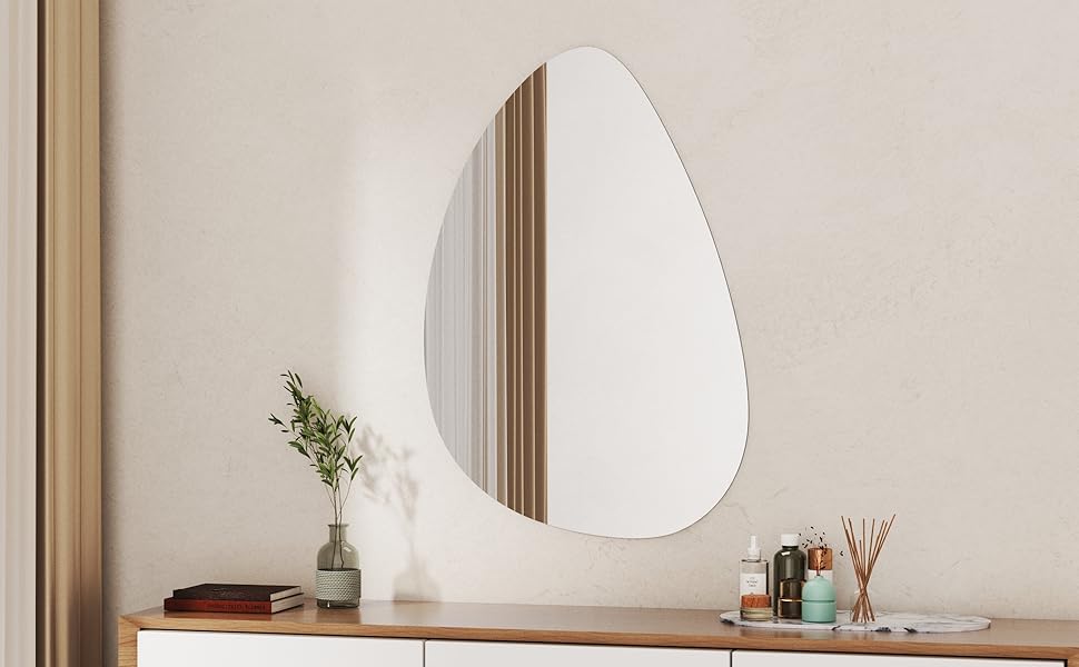 Дзеркало для ванної кімнати Boromal: чорне, вертикальне/горизонтальне, 65x90 см