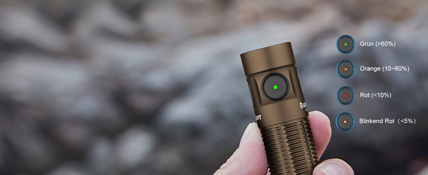 Світлодіодний ліхтарик OLIGHT Baton 3 Pro холодного білого кольору, надзвичайно яскравий 1500 люмен 175 метрів USB-акумуляторний ліхтарик з 6 режимами освітлення, 120 днів яскравості IPX8 водонепроникний портативний ліхтарик (Desert Tan) Desert Tan холодний білий