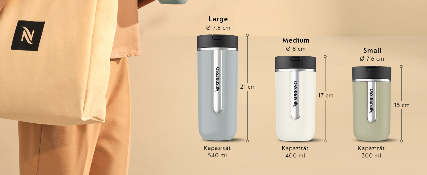 Термокружка Nespresso Travel Mug Small Sage Green 300 мл - Sage Green (Salbeigrün)