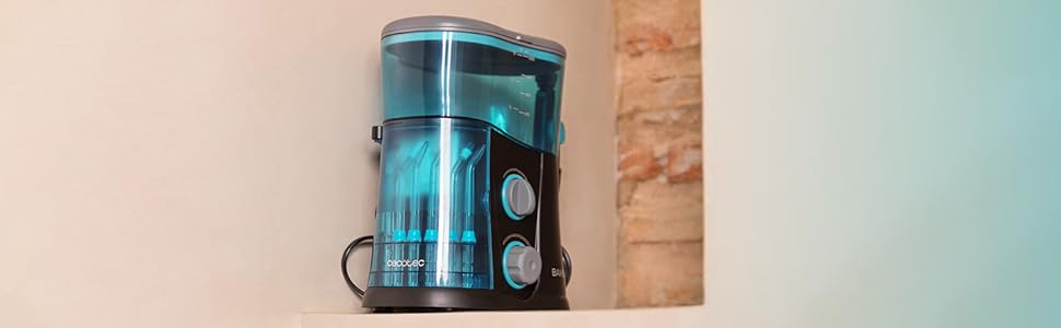 Cecotec Munddusche Bamba ToothCare 1200 Jet Pro: 7 насадок, LED-дисплей, 10 режимів тиску, UV-дезінфекція