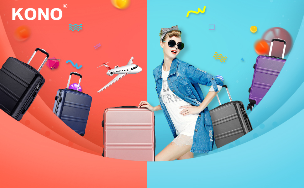 Чемодан ABS, жорсткий, сірий, 55 см, ручна поклажа, з TSA замком, 38 л