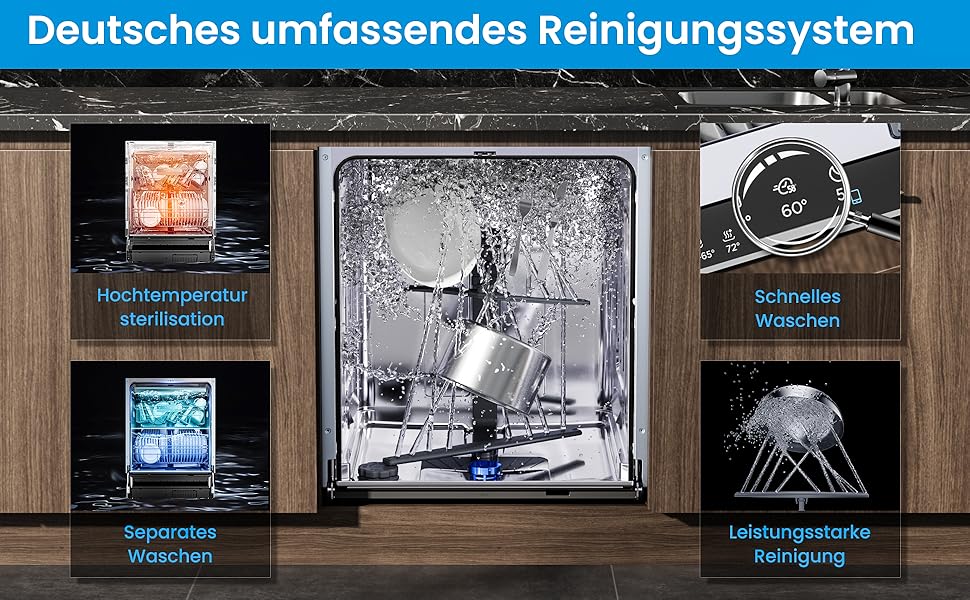 Посудомийна машина Midea SV 5.14K10C, 45 см, 10 комплектів, Inox, з Wi-Fi, 8 програм, 44 дБ, автоматичне відкриття дверцят, таймер затримки 0-24 години