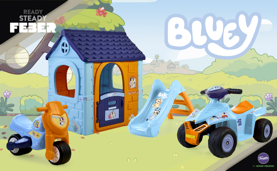 Дитячий будиночок Feber Bluey Fantasy, складаний, для вулиці та дому, міцний, 2-6 років, Famosa