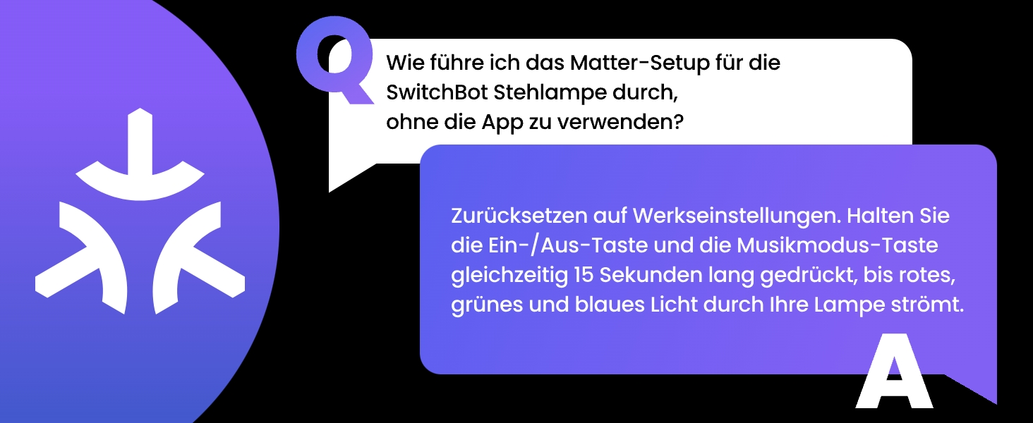 SwitchBot Matter Підлоговий світильник для вітальні та спальні, RGBWW, димування, Apple Home, Alexa, Google Home, керування через APP, музичні та сценні режими, чорний
