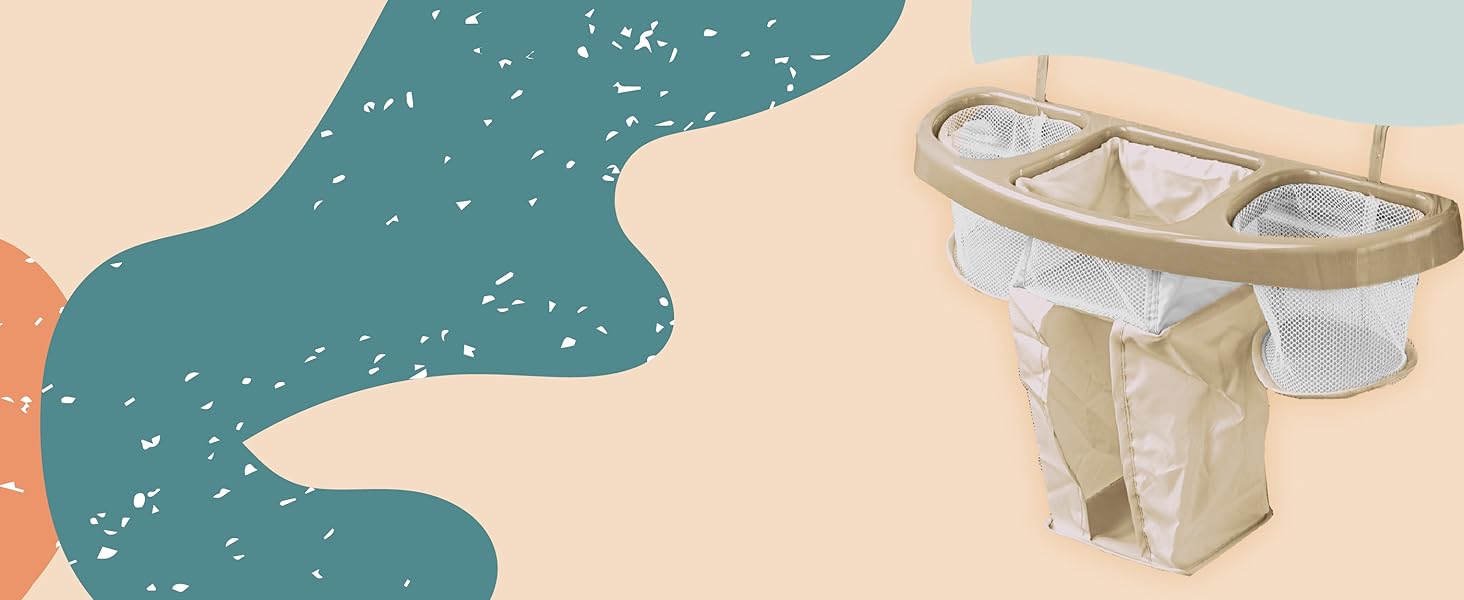 Дитяче ліжко-манеж All Kids United® для подорожей з матрацом, пеленальним столиком, музичним провідником та мобілем (сірий)