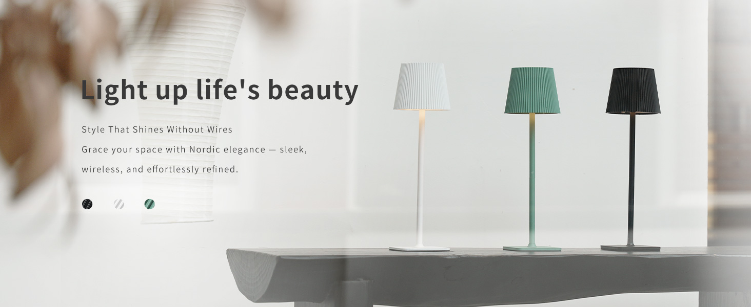 Стійка LED лампа LuminexDesigns бездротова з акумулятором 5200mAh, диммування, IP54, для дому та саду, 3000K/4500K/6000K, білий