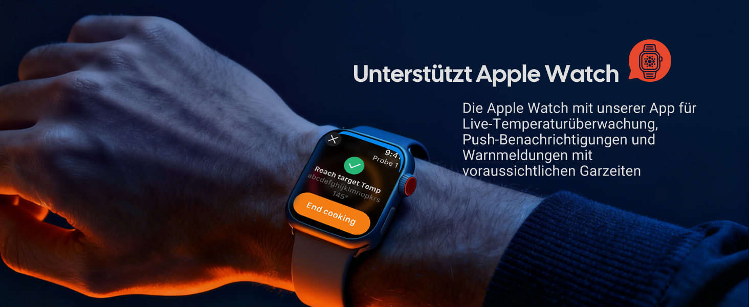 Термометр для м'яса INKBIRD INT-31-BW: бездротовий, Wi-Fi, Bluetooth, для приготування на грилі, в духовці, мангалі, фритюрниці
