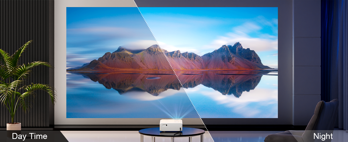 Smart Beamer 4K VISSPL: Проектор для дому та вулиці з Dolby Audio, автофокусом та WiFi 6