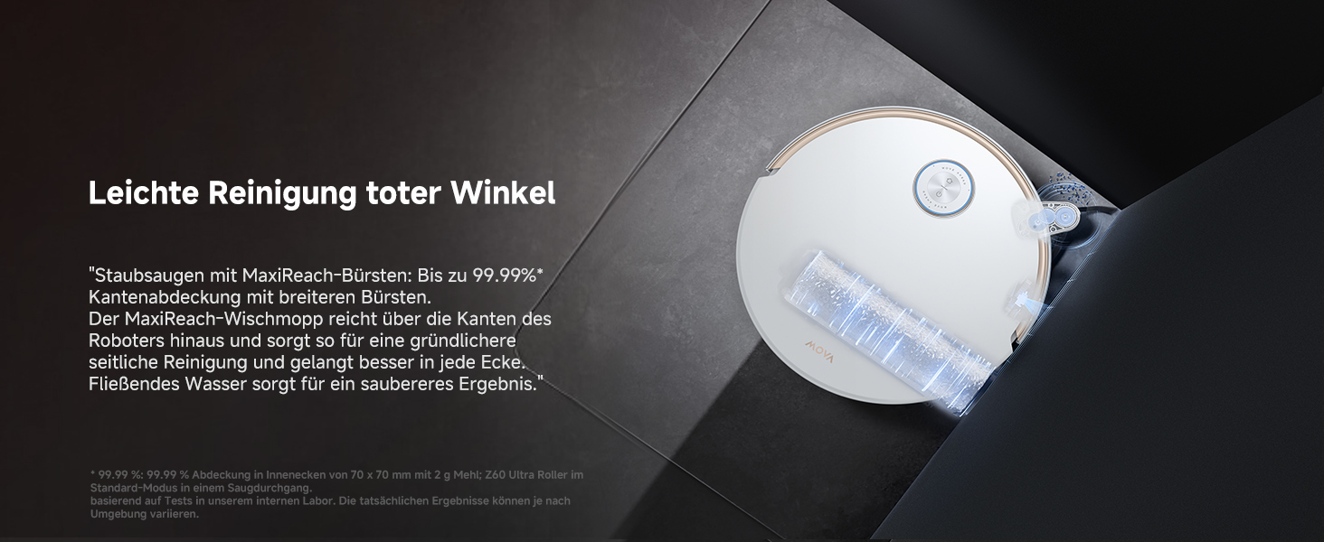 Робот-пилосос Mova V50 Ultra Complete з функцією миття: 24000 Па, 6 см перешкода, RGB AI, LED, 80°C миття, 63°C сушка, DuoSolution, Tricut