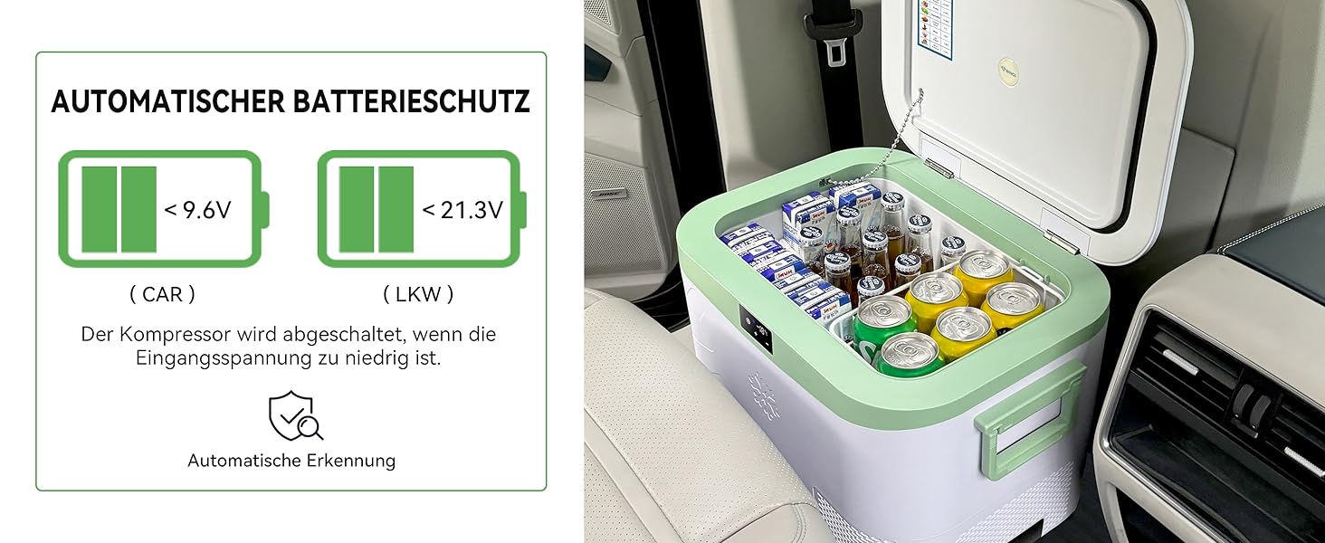 Автохолодильник BINGI 18л портативний 12/24V та 230V, термобокс для авто, кемпінгу, дому (від +15°C до -18°C)